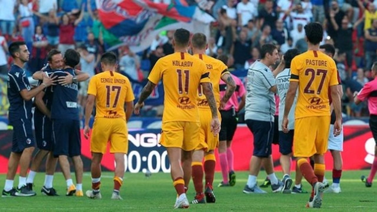 Cengiz Ünder'li Roma Bologna deplasmanında kayıp !