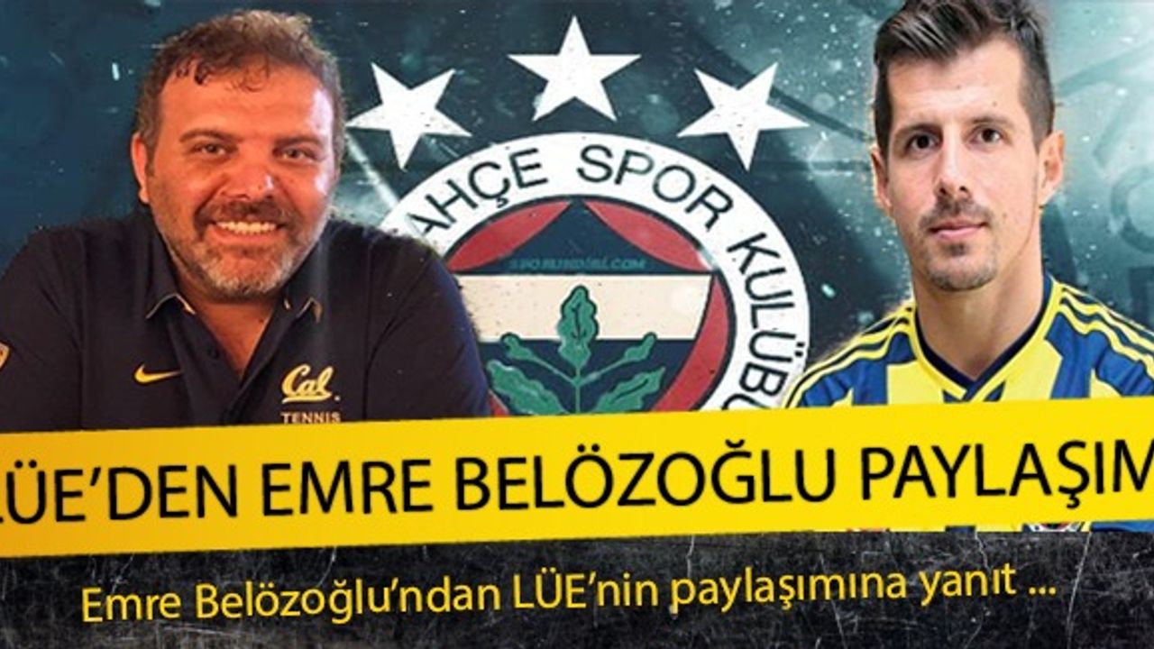 Emre Belözoğlu, Levent Ümit Erol'a teşekkür etti!