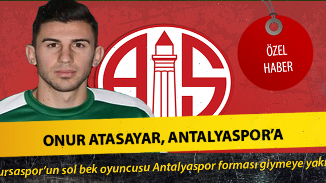 Onur Atasayar, Antalyaspor'a !