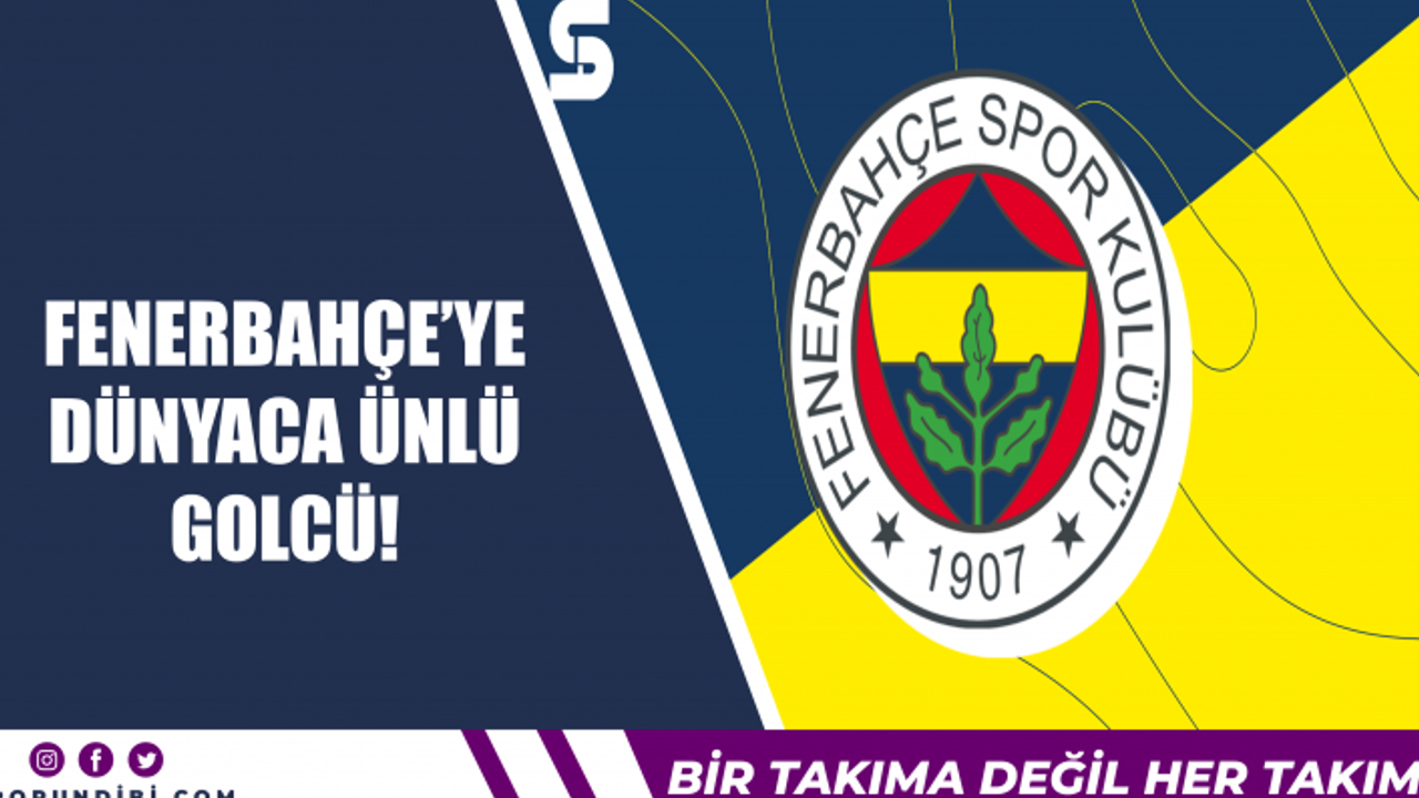 Fenerbahçe'ye dünyaca ünlü golcü!