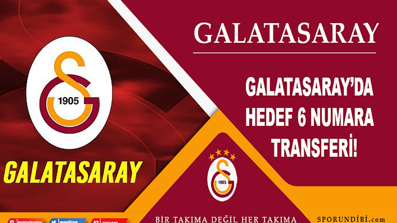 Galatasaray'da hedef 6 numara transferi!