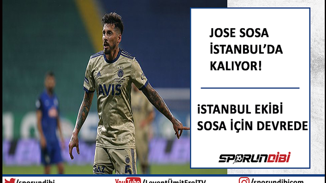 Jose Sosa İstanbul'da kalıyor! İstanbul ekibi Sosa için devrede..