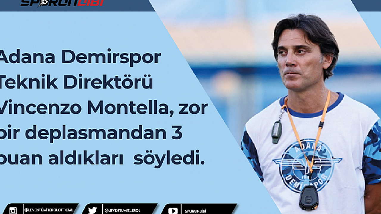 Adana Demirspor Teknik Direktörü Vincenzo Montella....