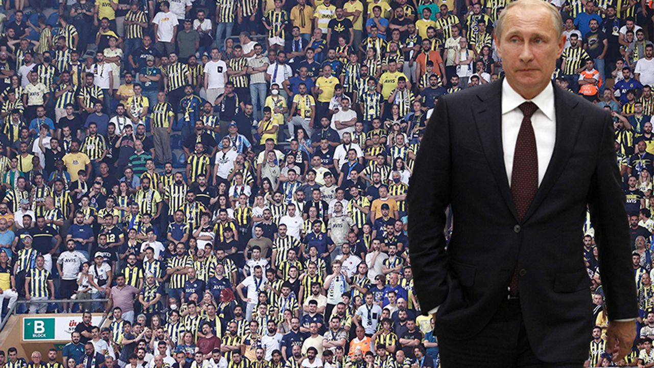 Fenerbahçe tribünlerinden Vladimir Putin tezahüratı! Tepki yağdı