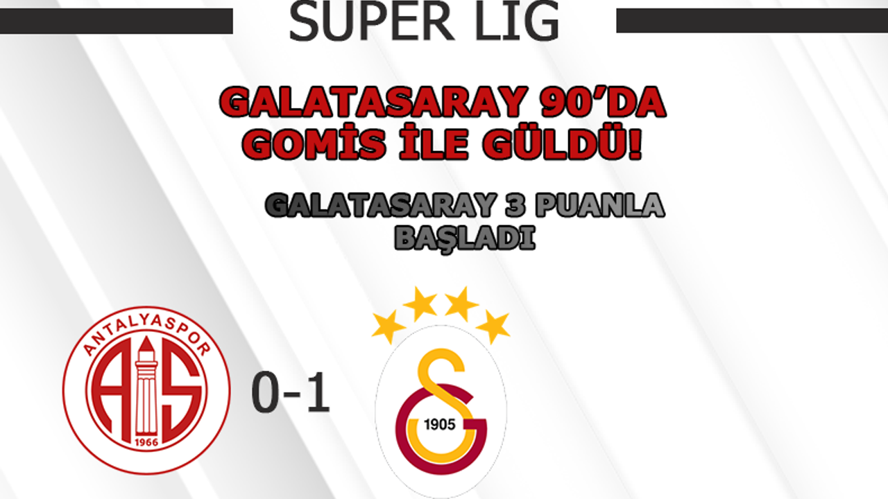 Galatasaray 90'da Gomis ile güldü!