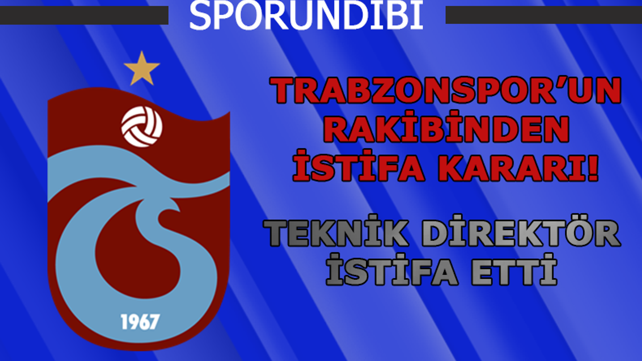 Trabzonspor'un rakibinde teknik direktör değişkliği