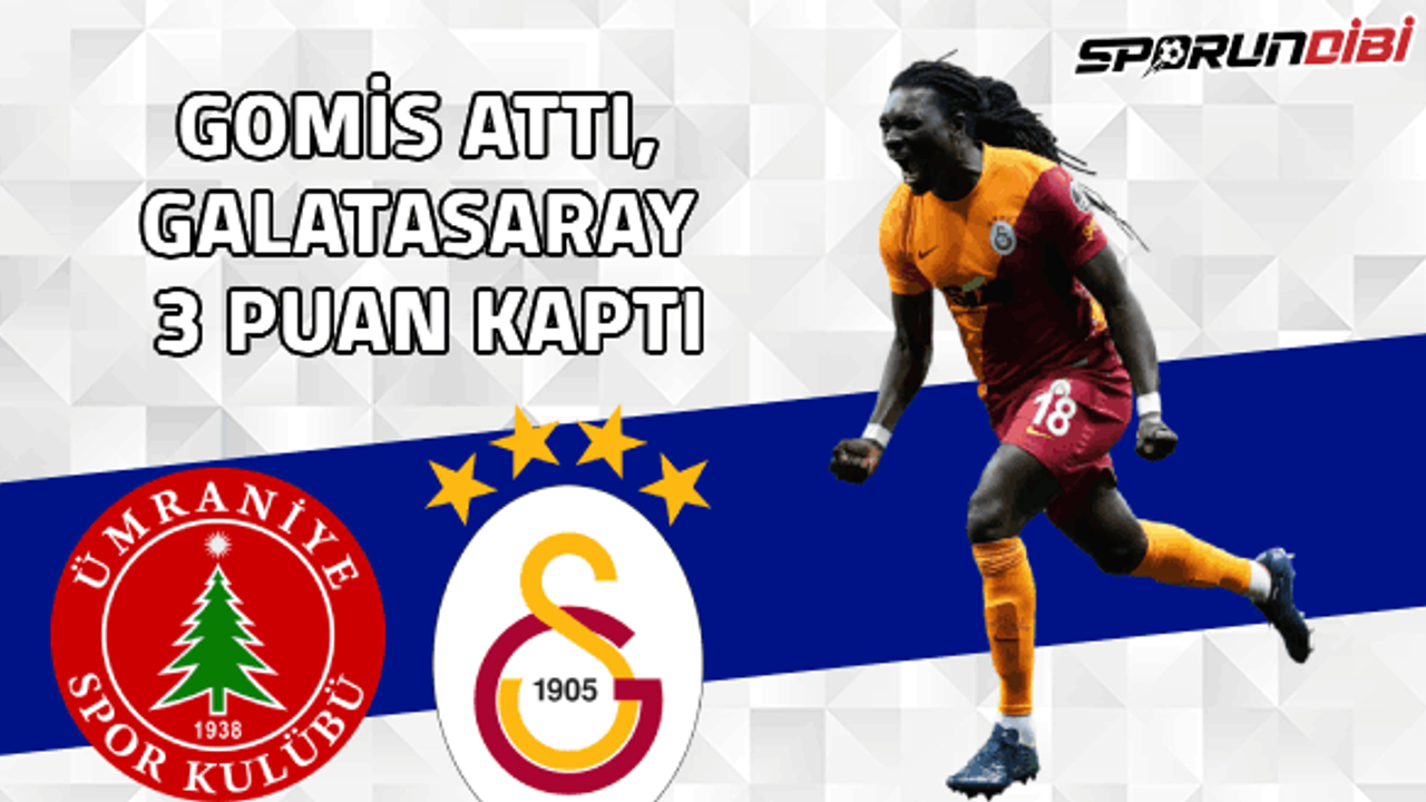 Gomis attı, Galatasaray 3 puanı kaptı