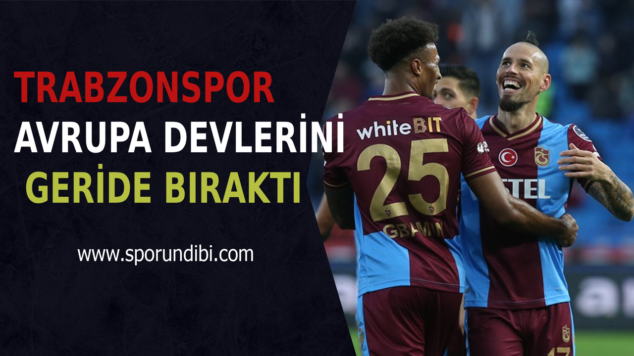 Trabzonspor Avrupa devlerini geride bıraktı!