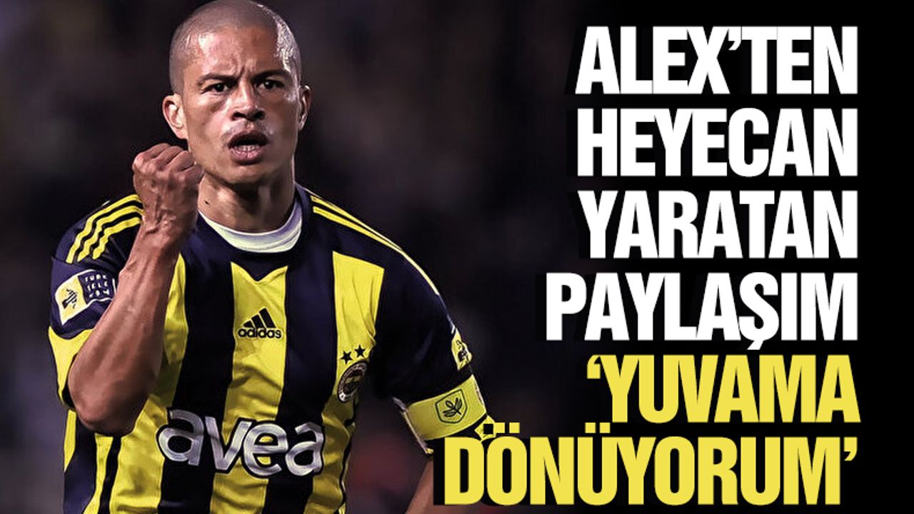 Alex de Souza Türkiye'ye geliyor! Alex Fenerbahçe'ye mi dönüyor?
