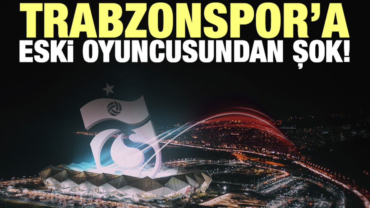 Trabzonspor'a eski oyuncusundan büyük şok! Menajeriyle bunu yaptı...