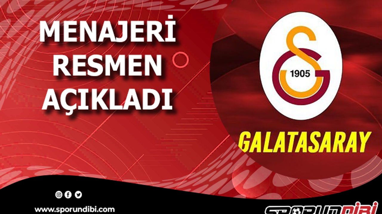 Galatasaray'da yıldız futbolcunun menajeri resmen açıkladı