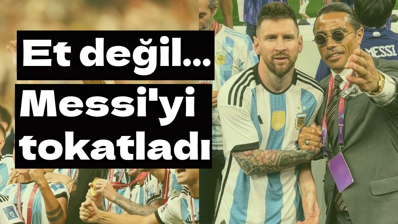 Messi'yi kolundan çekiştiren Nusret, amacına ulaştı