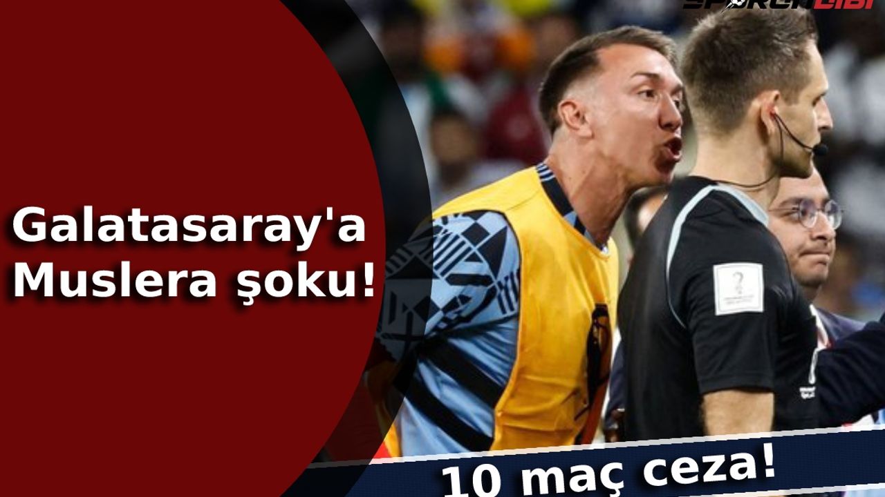 Galatasaray'a Muslera şoku! Hareketi cezasız kalmayacak, en az 10 maç