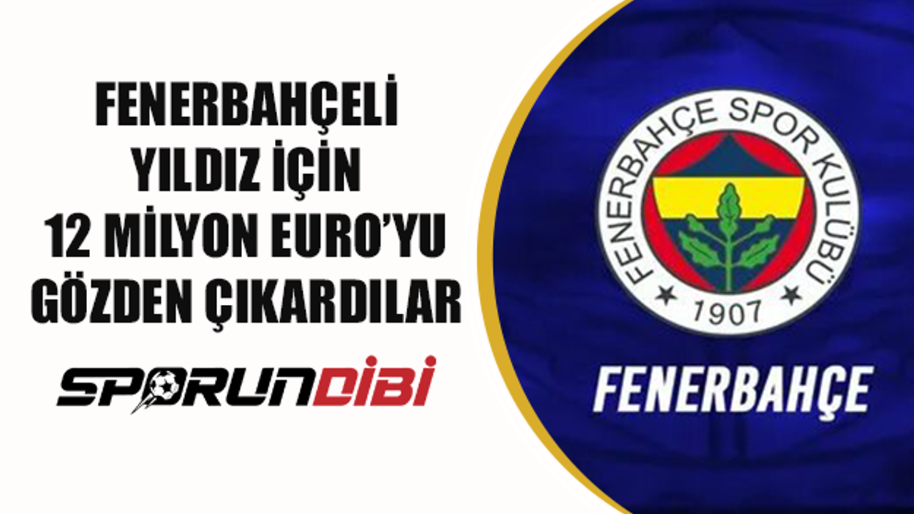 Fenerbahçeli yıldız için 12 milyon euro'yu gözden çıkardılar!