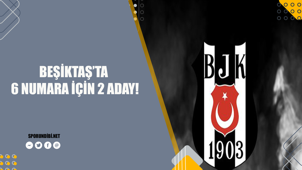 Beşiktaş'ta 6 numara için 2 aday!