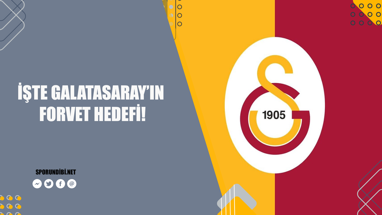 İşte Galatasaray'ın forvet hedefi!
