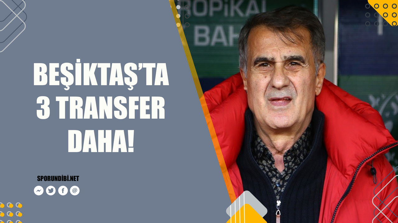 Beşiktaş'ta 3 transfer daha!