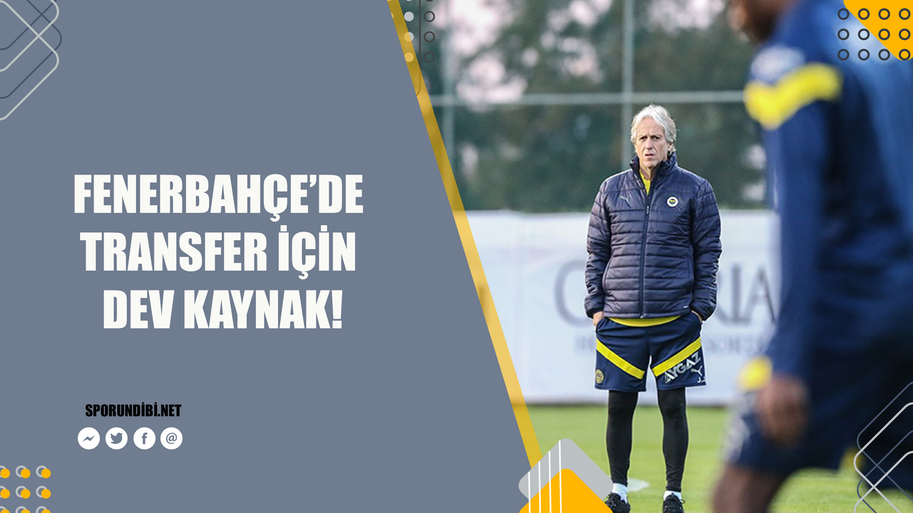 Fenerbahçe'de transfer için dev kaynak!