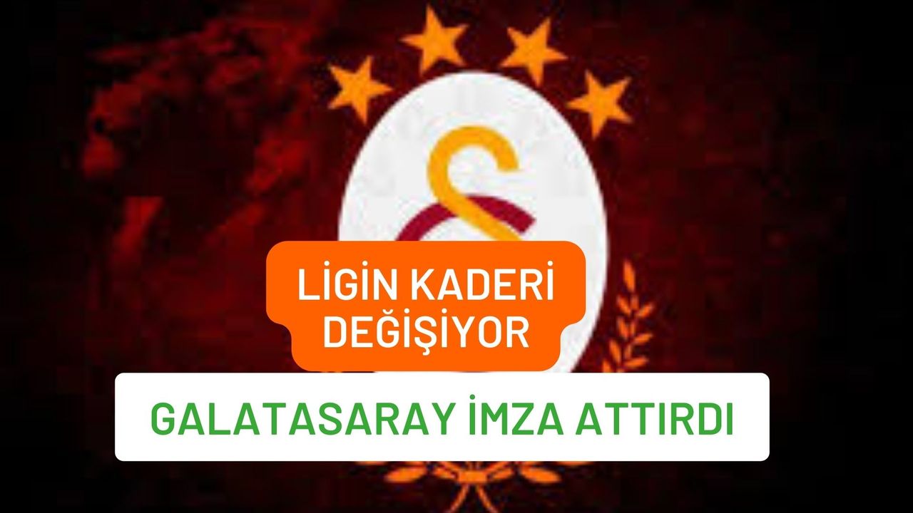 Galatasaray transfer bombasını patlatıyor! Ligin kaderini değiştirecek!