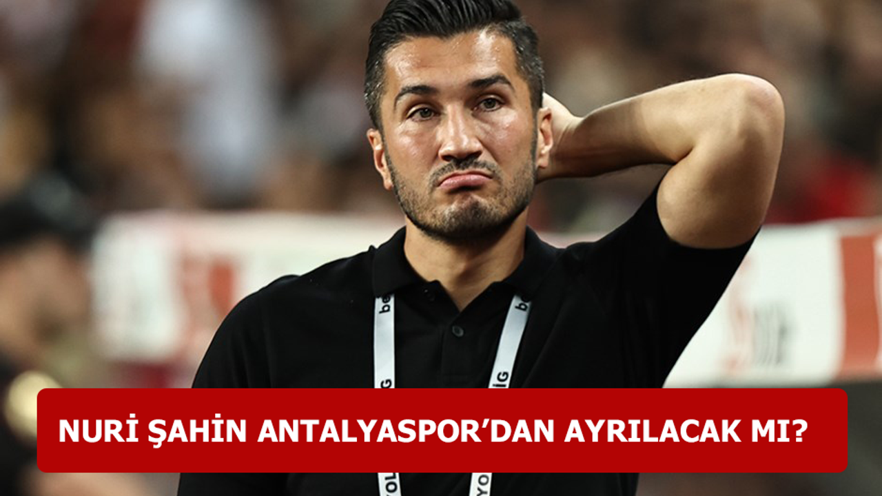 Nuri Şahin, Antalyaspor'dan ayrılacak mı?