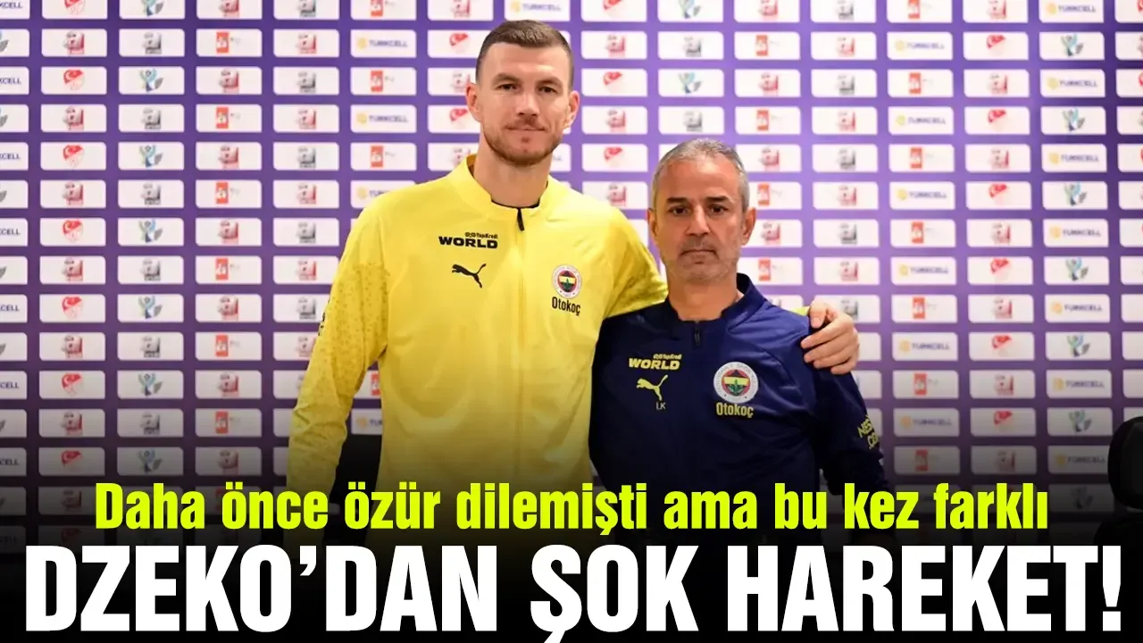 Fenerbahçe'de Dzeko, İsmail Kartal'a yaptığı hareketle gündeme oturdu! Taraftarlar şoke oldu