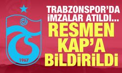 Trabzonspor'da imzalar atıldı ve KAP'a bildirildi