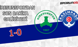 Giresunspor son dakikada güldü (Giresunspor 1-Kasımpaşa 0)
