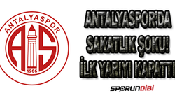 Antalyaspor'da sakatlık şoku! İlk yarıyı kapattı..