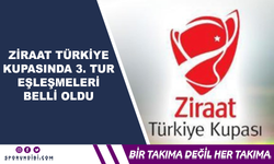 Türkiye Kupasında 3. Tur Eşleşmeleri Belli Oldu