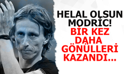 Luka Modric bir kez daha gönülleri kazandı!