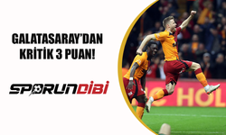 Galatasaray'dan kritik 3 puan!