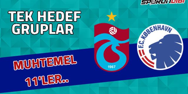 Trabzonspor'da tek hedef gruplar! Muhtemel 11'ler