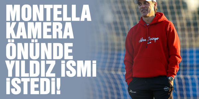 Adana Demirspor'da flaş transfer talebi! Vincenzo Montella kamera karşısında açıkladı