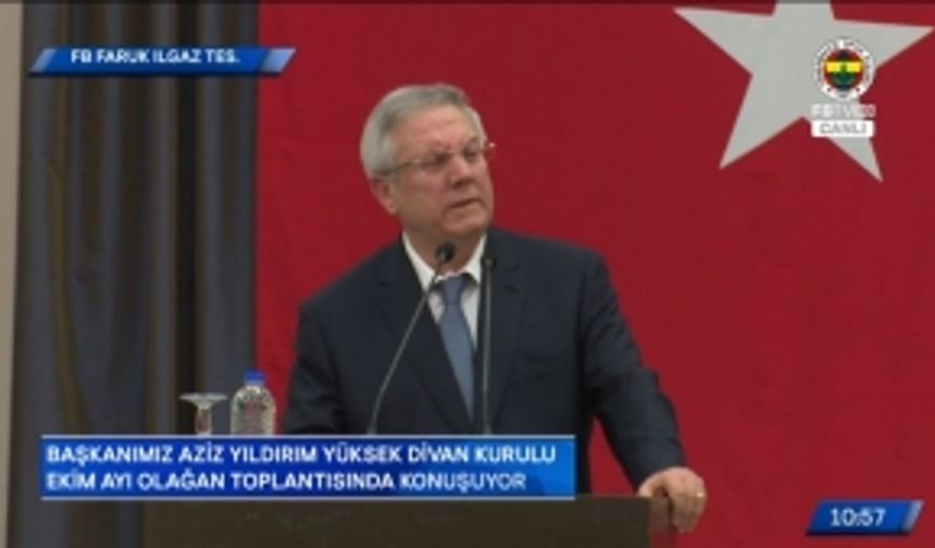 Aziz Yıldırım'dan Flaş Açıklamalar!