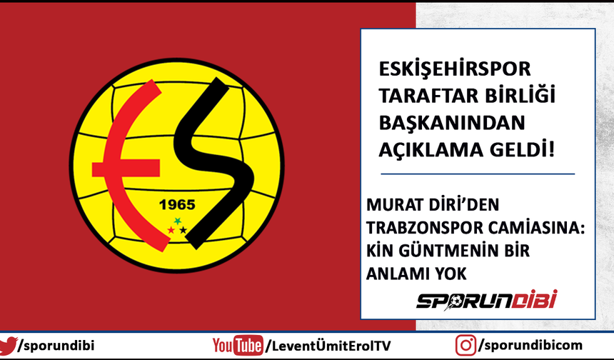 Murat Diri'den Trabzonspor'a: Kin gütmenin bir anlamı yok