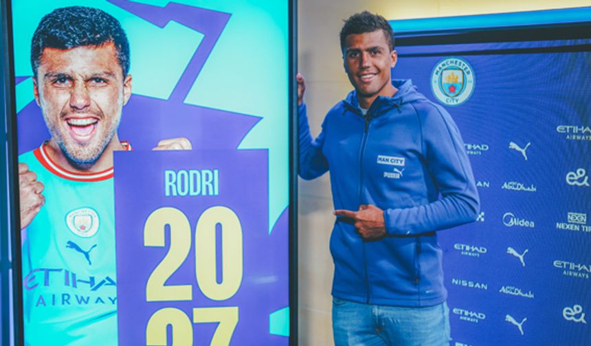 Rodri 5 yıl daha Manchester City'de
