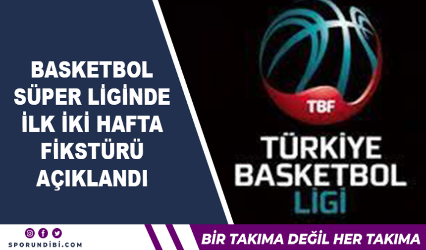 Basketbol Süper Liginde ilk iki hafta fikstürü açıklandı!