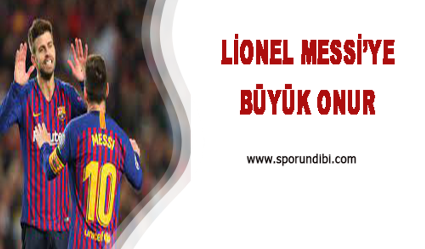 Katalan devinden Lionel Messi'ye büyük onur