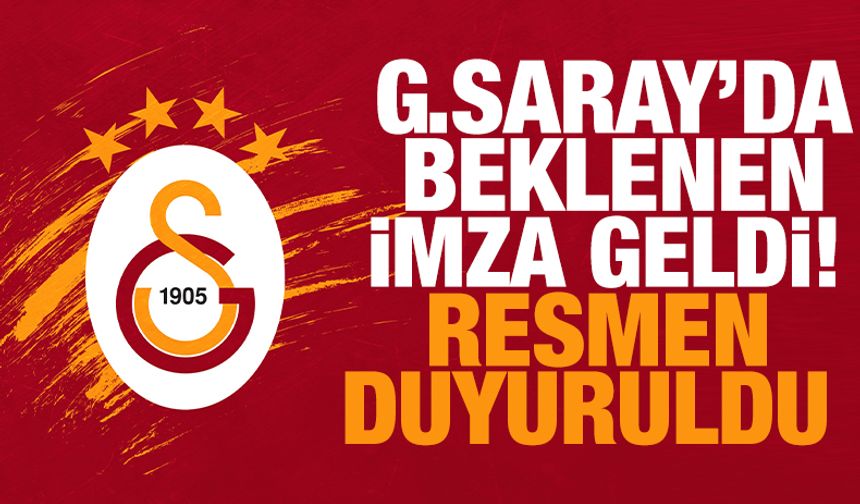 Galatasaray'da beklenen imza geldi! Resmen açıklandı...