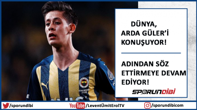 Fenerbahçe&#039;nin genç yıldızı Ara Güler, dünya basınında da adından söz ettirmeye devam ediyor.
