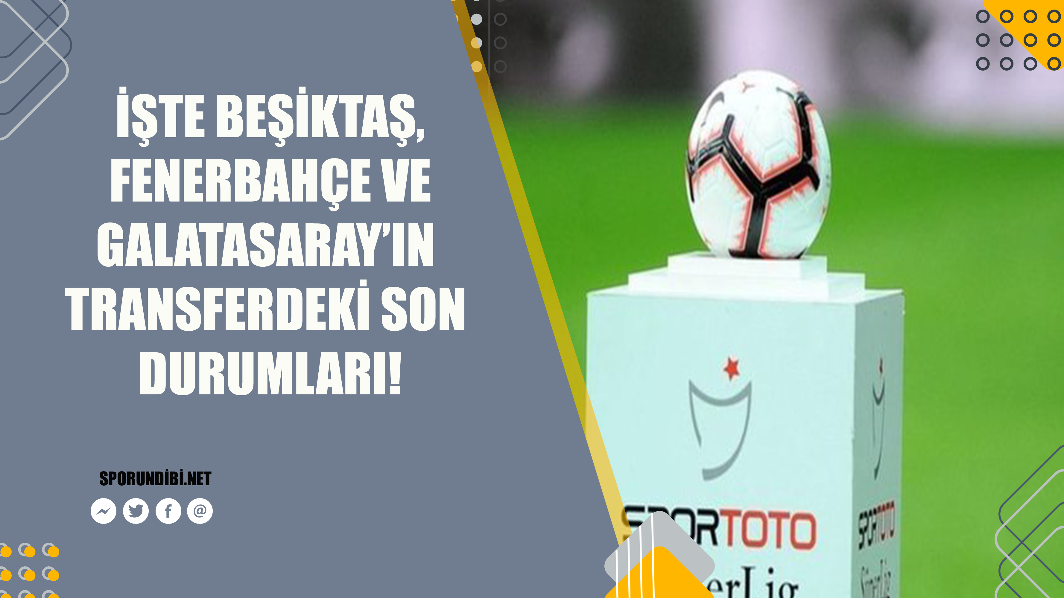 Beşiktaş, Galatasaray, Fenerbahçe ve Trabzonspor başta olmak üzere; Süper Lig, Avrupa ve Dünyadan transfer iddiaları...
